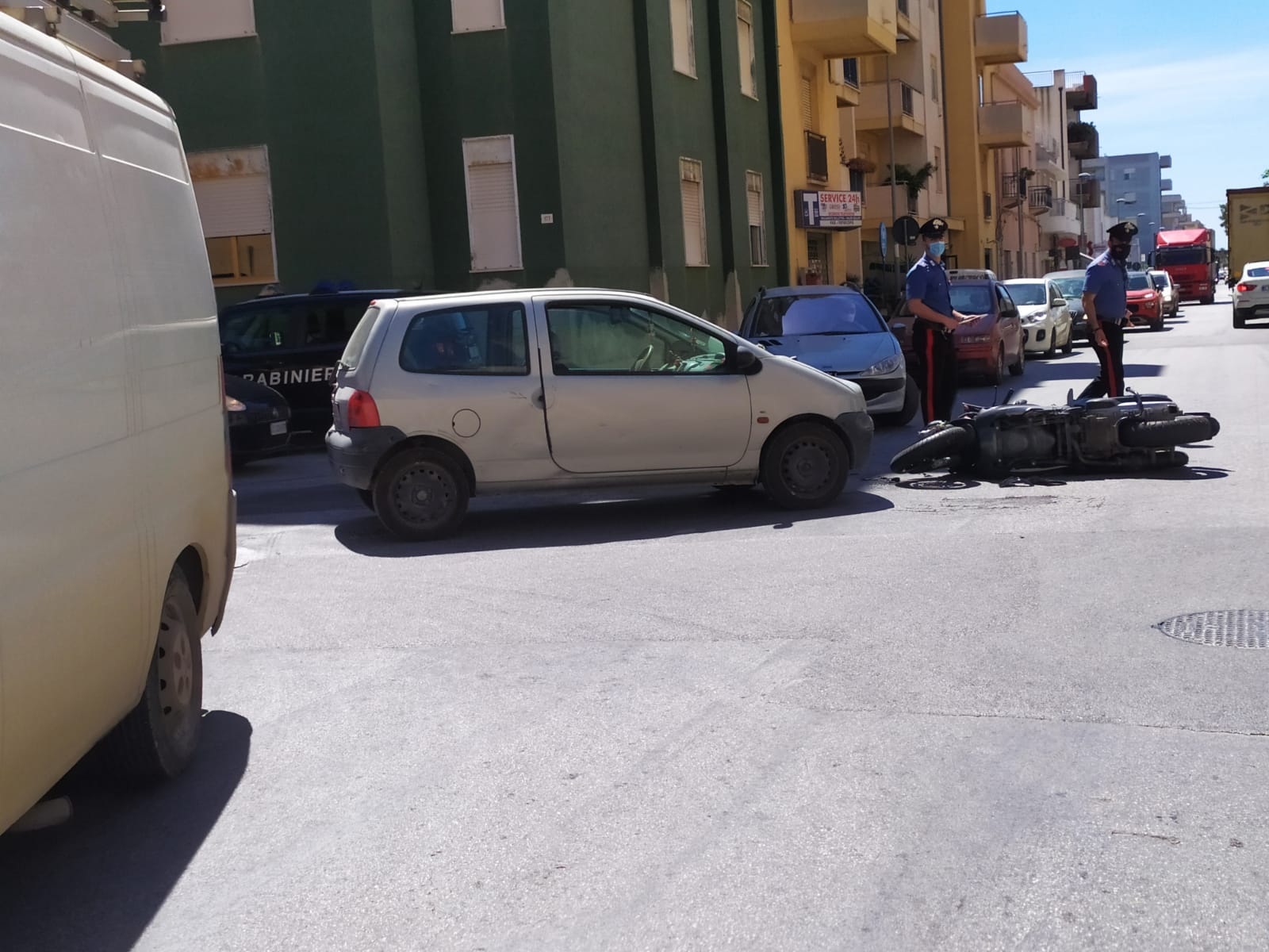 Marsala: scontro auto-moto sulla via Mazara