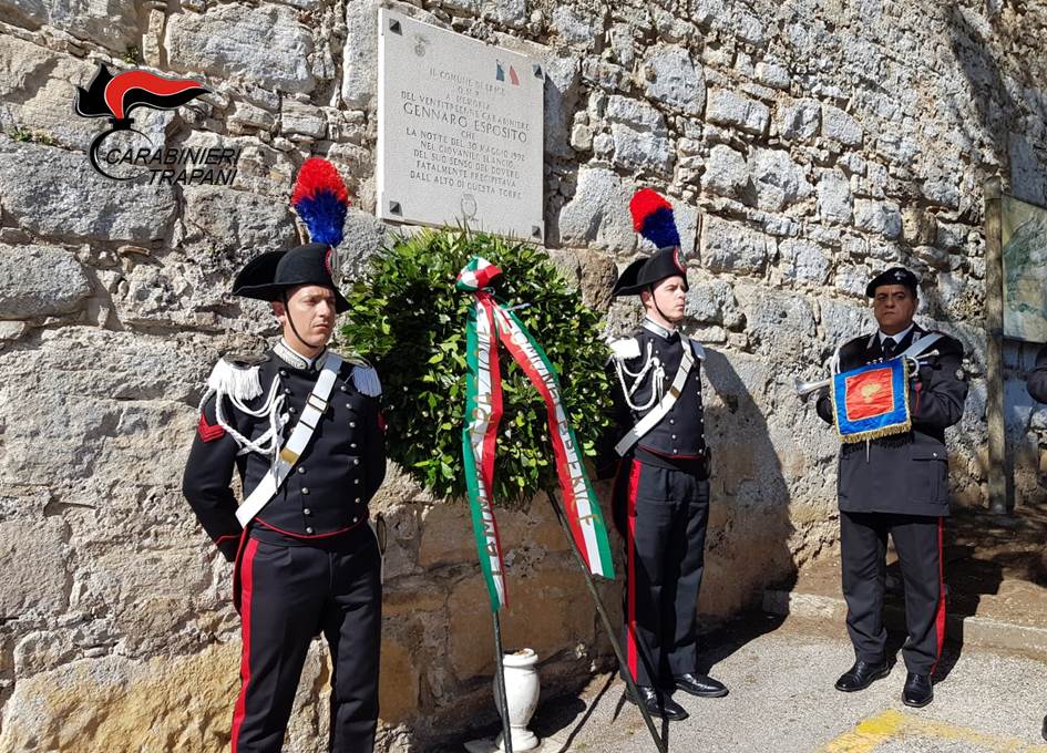 Erice celebra il 29° anniversario della morte del Carabiniere Gennaro Esposito