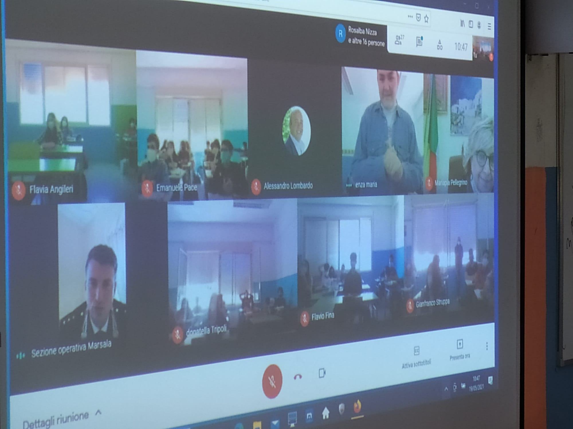 La Scuola “Mazzini” a lezione di legalità con il Comandante dei Carabinieri di Marsala tra uso droghe e bullismo