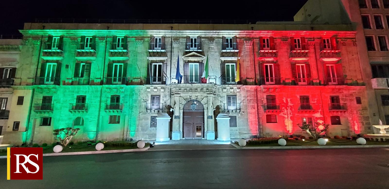Festa della Repubblica: a Palermo Palazzo d’Orleans diventa tricolore