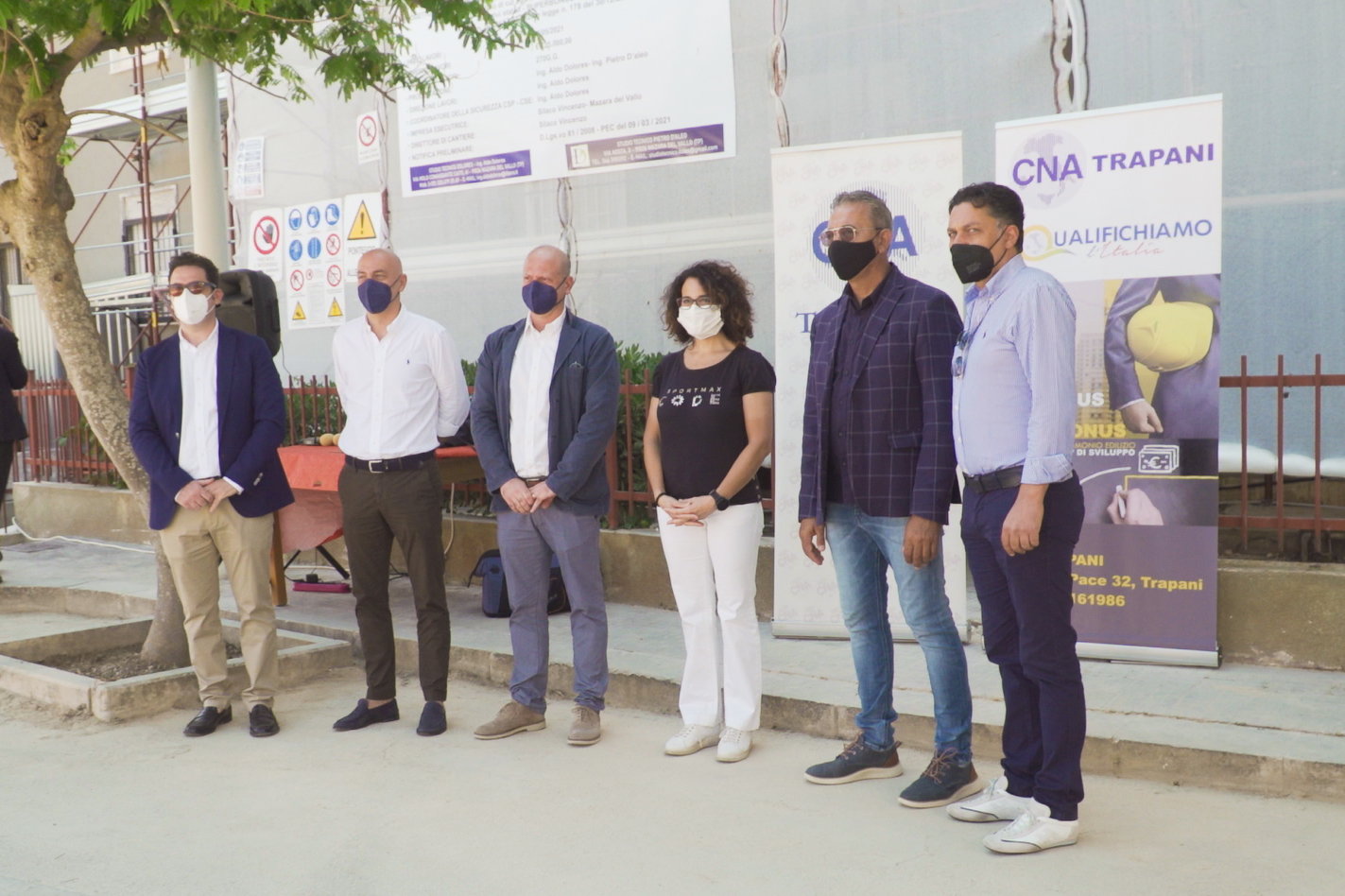 Inaugurato cantiere col Superbonus 110% a Mazara. L’Ad CAEC: “L’edilizia riparte”