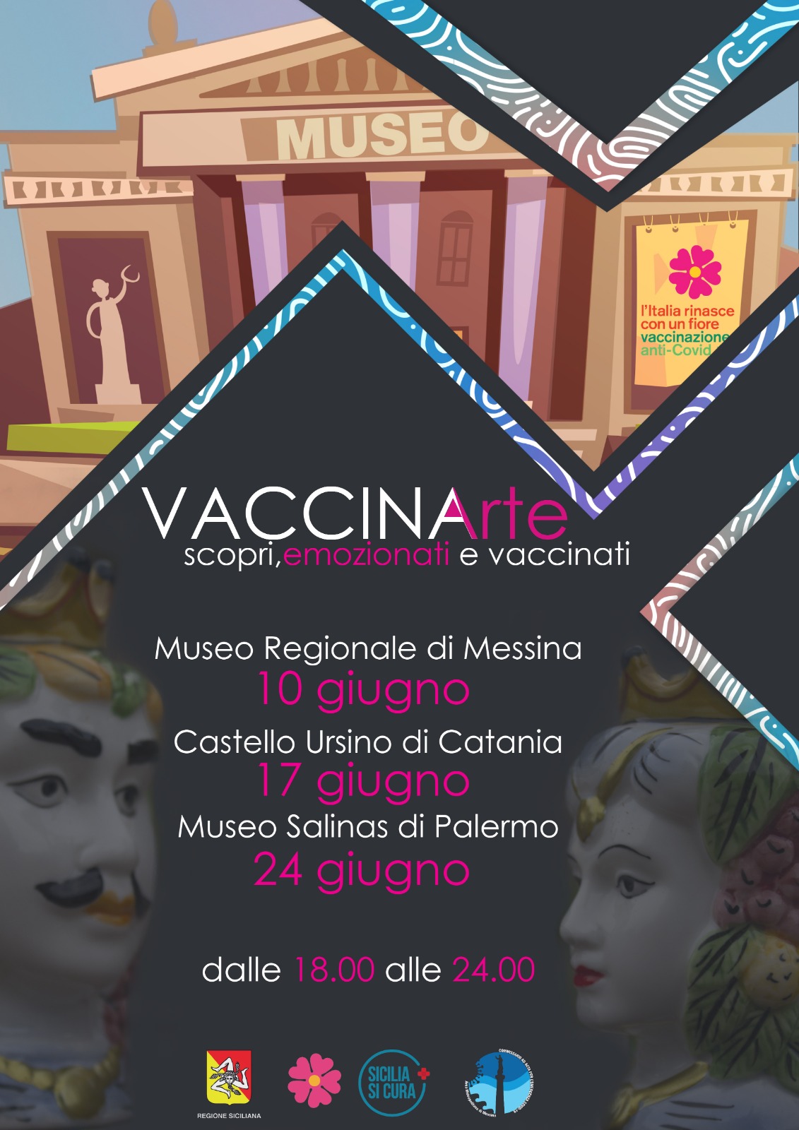 VaccinArte, si vaccina in tre musei siciliani