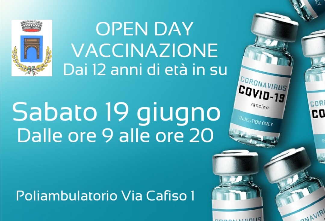 Campagna vaccinale, sabato 19 giugno a Petrosino torna l’Open Day