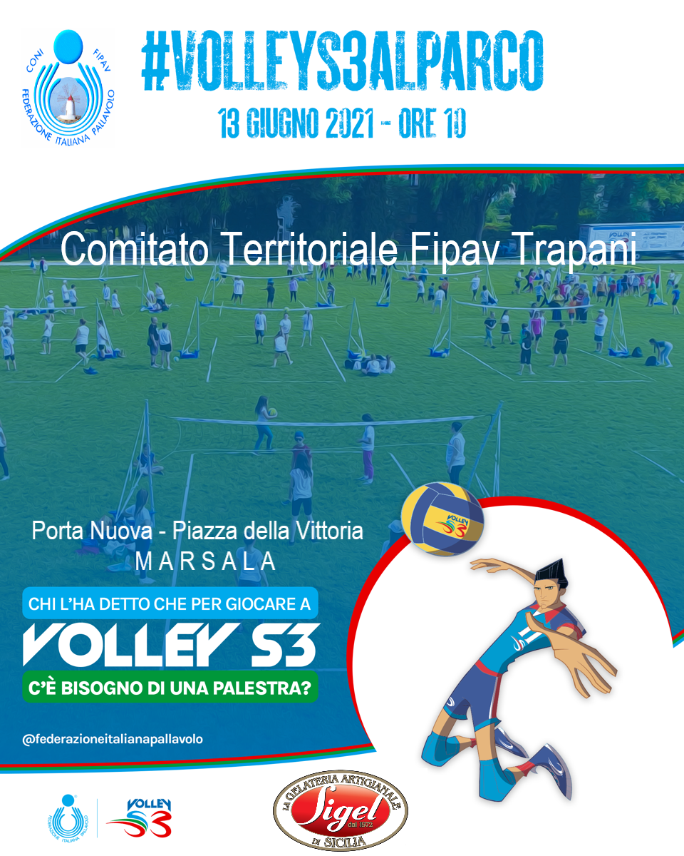 Marsala: “Volley S3 al Parco”, a Porta Nuova, Andrea Lucchetta testimonial