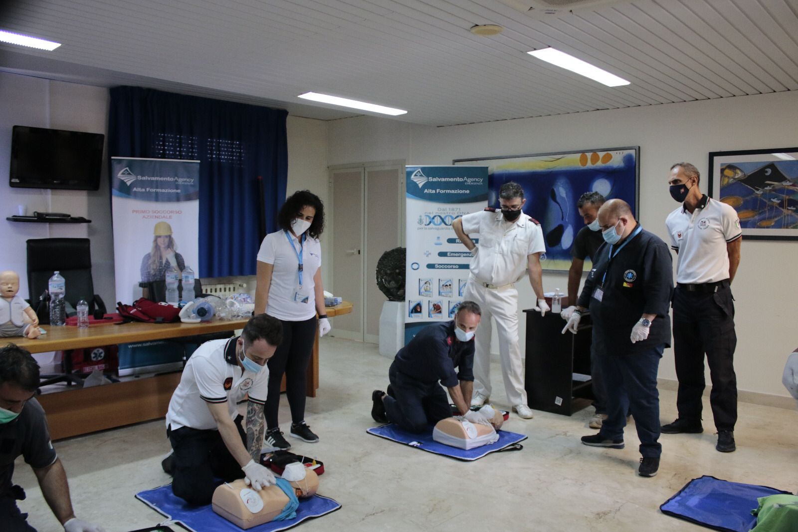 Trapani: militari della Capitaneria di Porto abilitati al corso BLSD sull’uso del defibrillatore