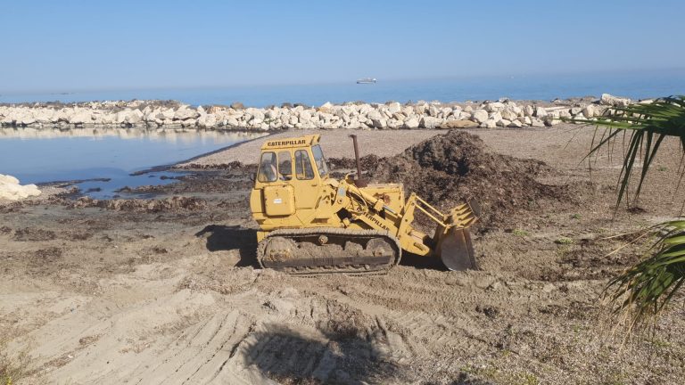 Abbancamento alghe e pulizia spiagge a Trapani