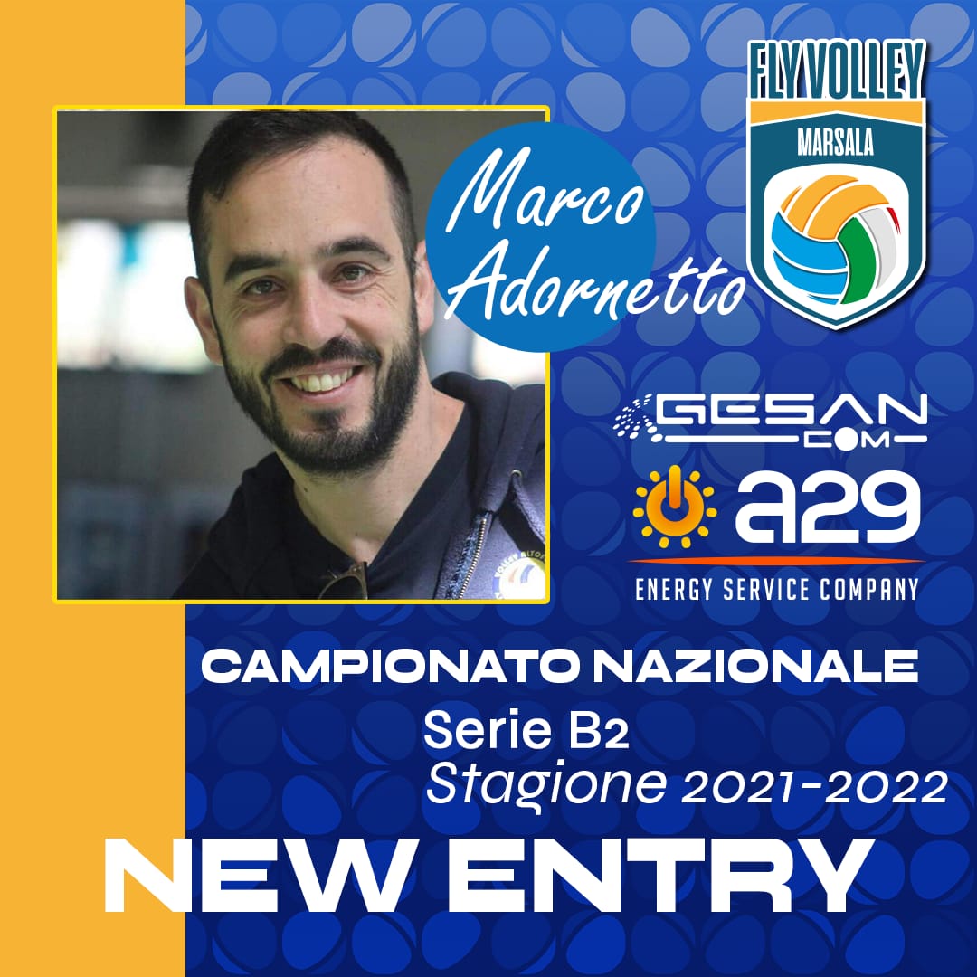 Fly Volley Marsala: Marco Adornetto nuovo coach