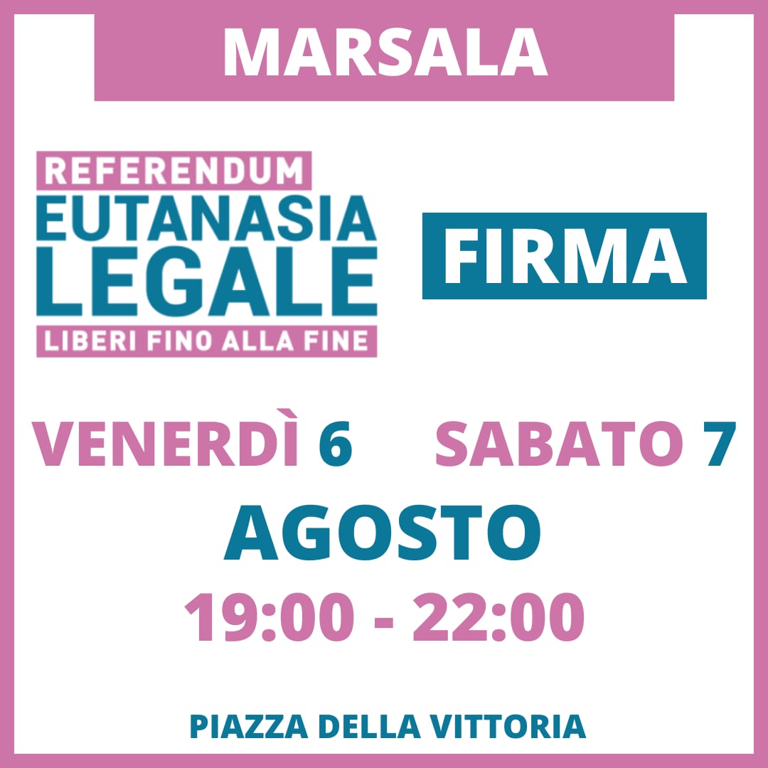 Il Circolo PD online “Iotti” a Porta Nuova per le firme sull’eutanasia legale il 6 e il 7 agosto