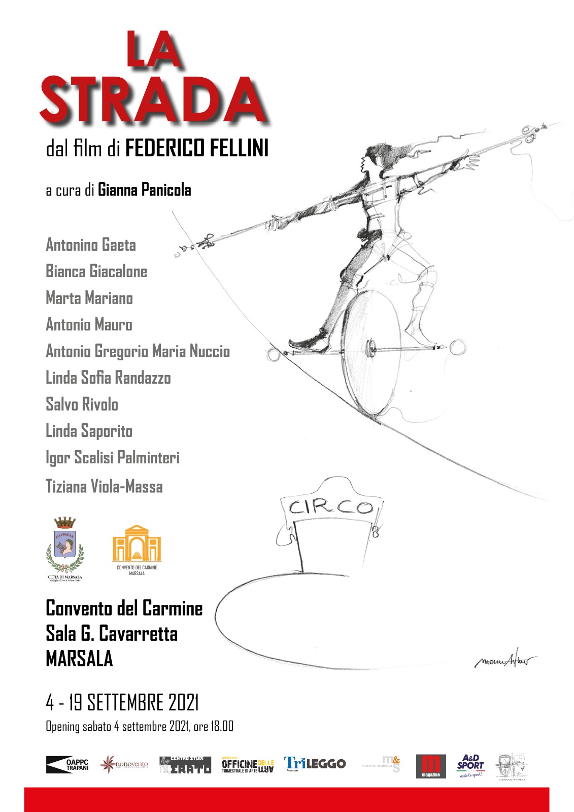 La Strada: 10 artisti sul cammino di Federico Fellini al Carmine, conosciamoli