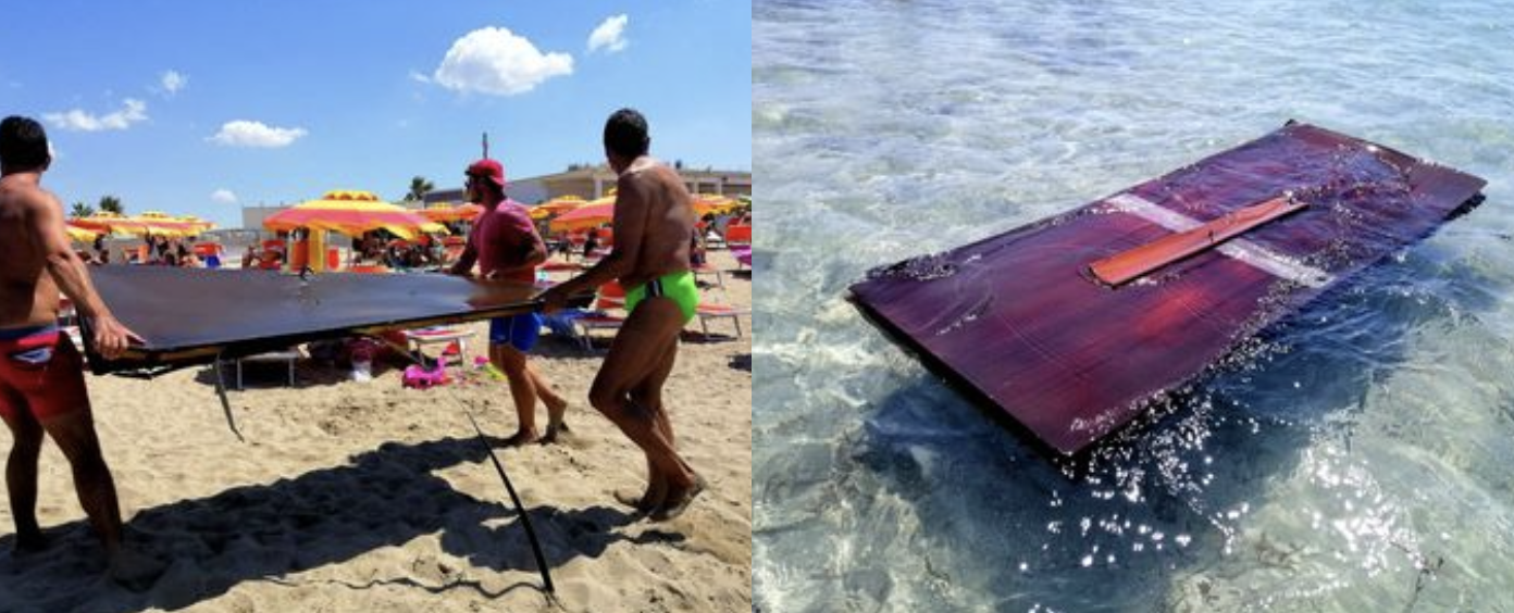 Marsala: bagnanti ‘salvano’ dal mare… una porta