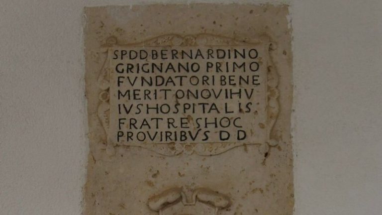 Bernardino Grignano, fondatore del primo ospedale a Marsala. Incontro al Baglio Tumbarello
