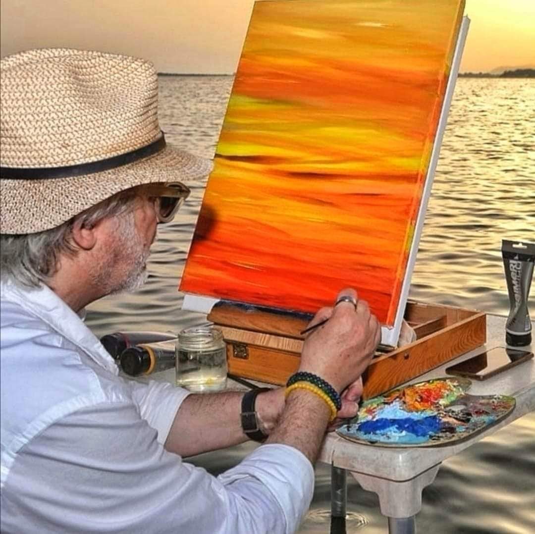 Marsala: Enzo Campisi e l’arte in acqua per disegnare e vivere il paesaggio