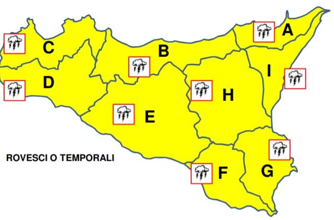 Maltempo in Sicilia: torna l’allerta gialla
