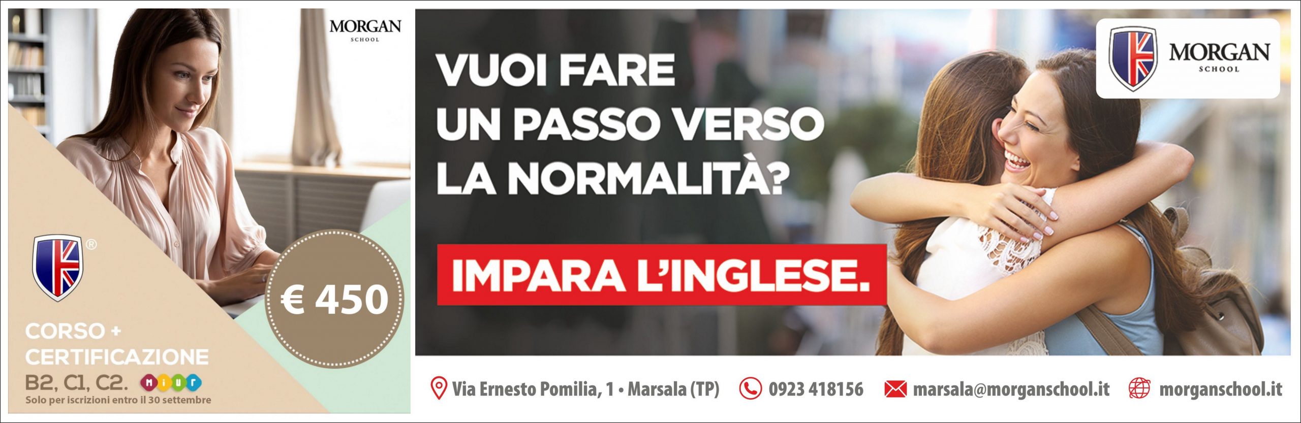 Ripartono in presenza i corsi di Morgan School, per imparare l’inglese in sicurezza