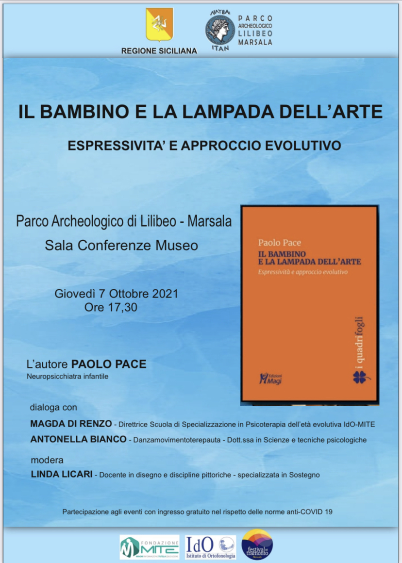 Al Museo Lilibeo il libro del neuropsichiatra infantile Paolo Pace “Il bambino e la lampada dell’arte”