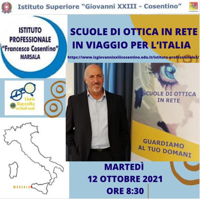 Scuole di ottica in rete, iniziativa al Professionale di Marsala il 12 ottobre con il Lions
