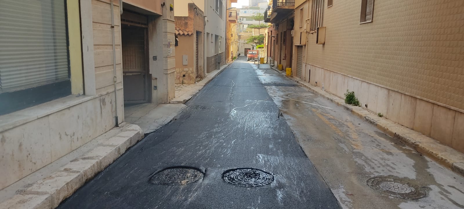 Marsala: continua il rifacimento delle strade dissestate nel centro urbano