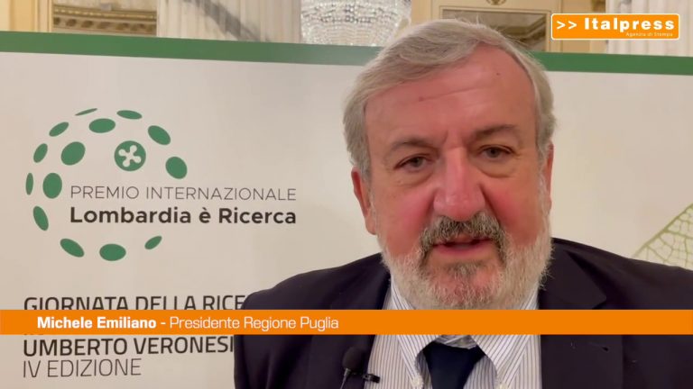 Premio Ricerca Veronesi, Emiliano “Importante presenza pugliese”