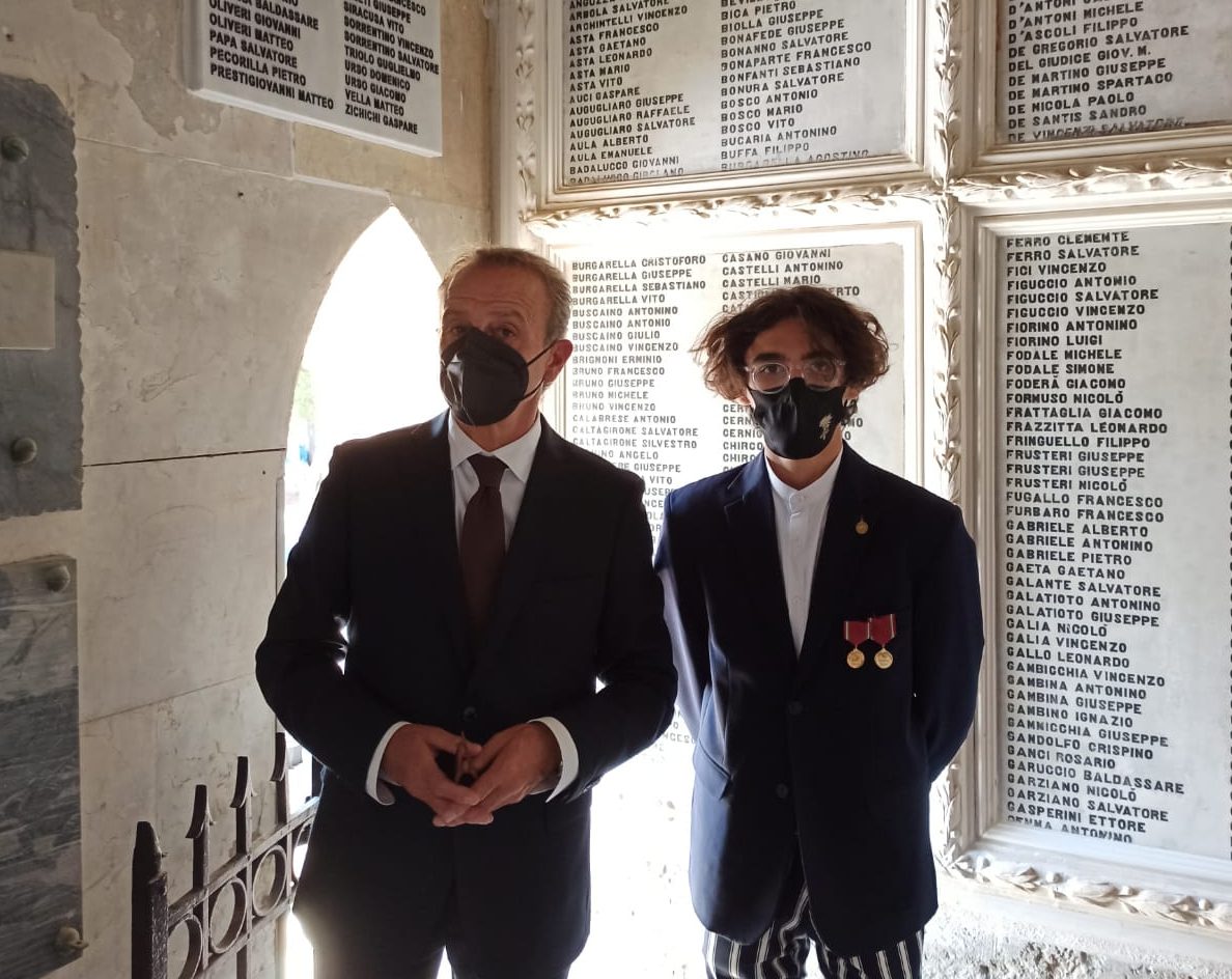 Due Novembre a Trapani, cerimonia al Sacrario Militare. Scoperte due lapidi in ricordo delle vittime della Grande Guerra