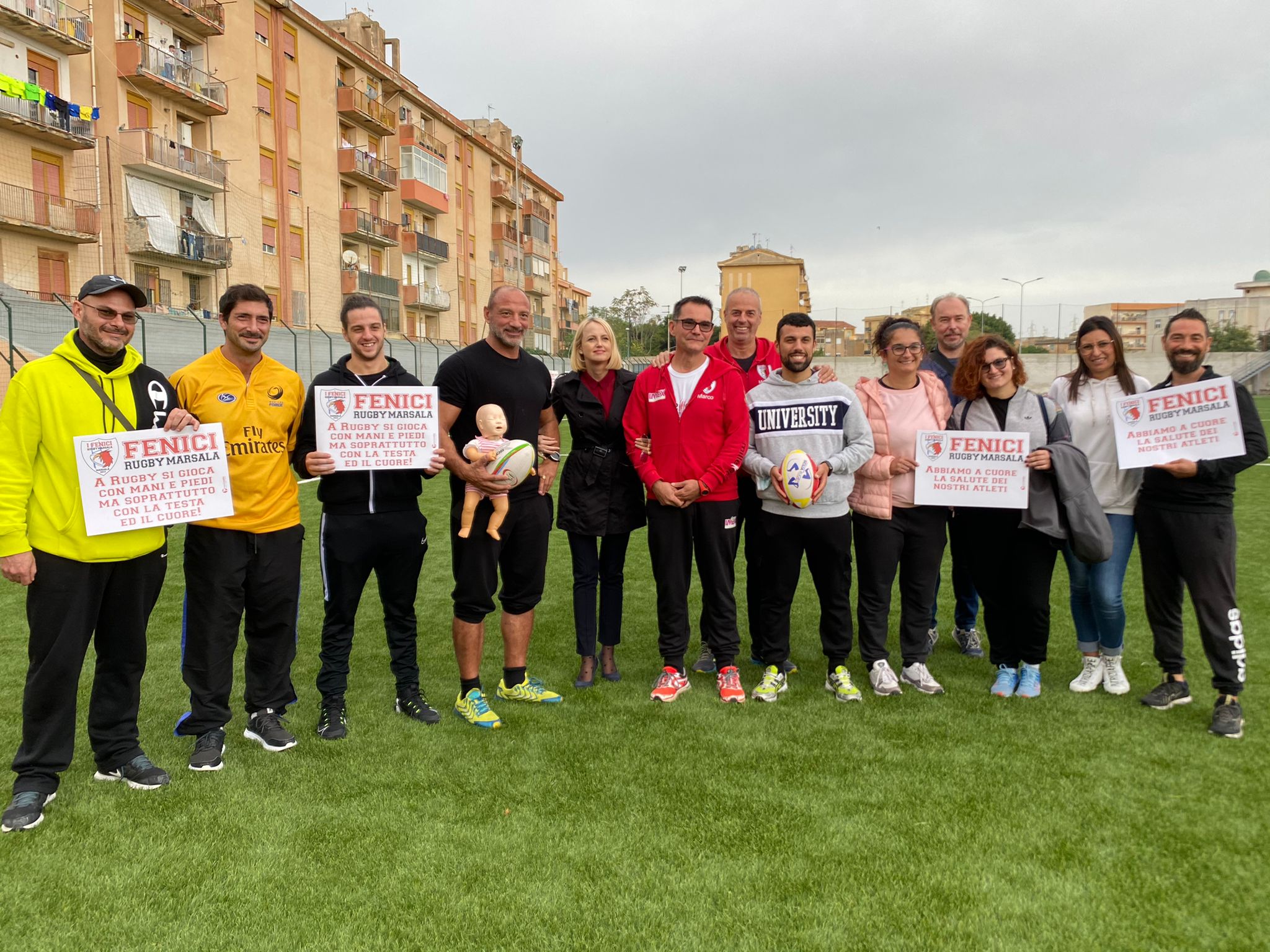I Fenici del Rugby si formano all’uso del defibrillatore in campo