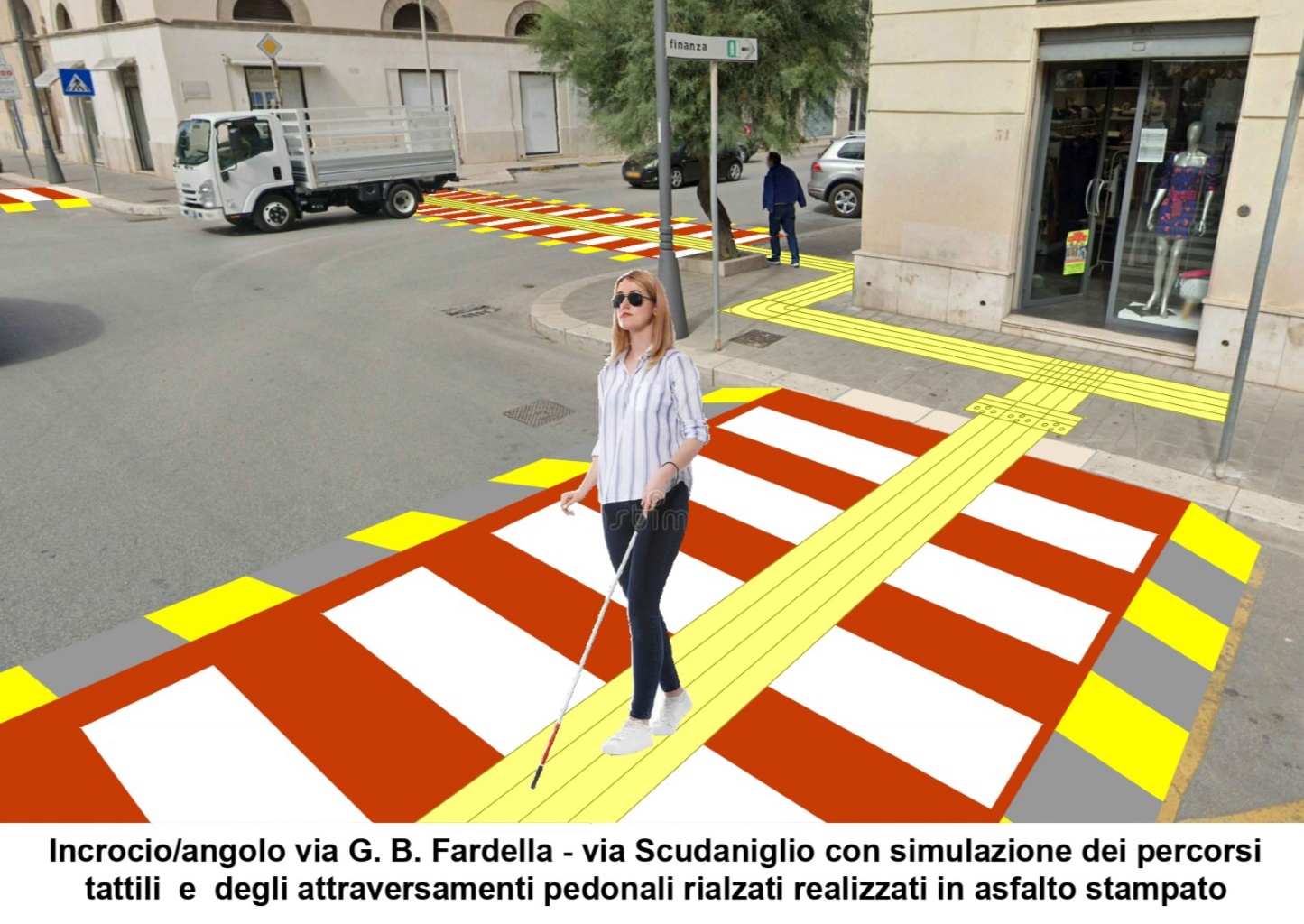 Percorsi tattili e nuove strisce in via Fardella, il Comune di Trapani chiarisce: “Il cantiere è ancora aperto”