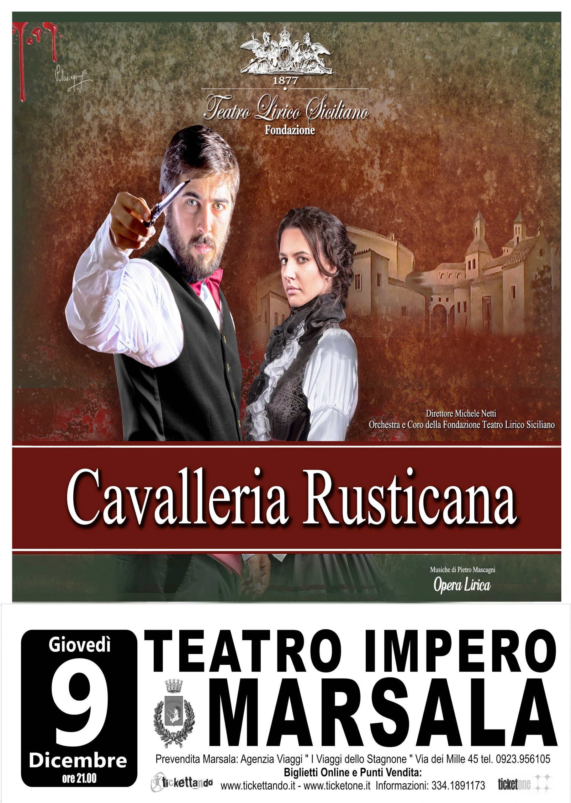 Al Teatro Impero di Marsala il 9 dicembre in scena la Cavalleria Rusticana