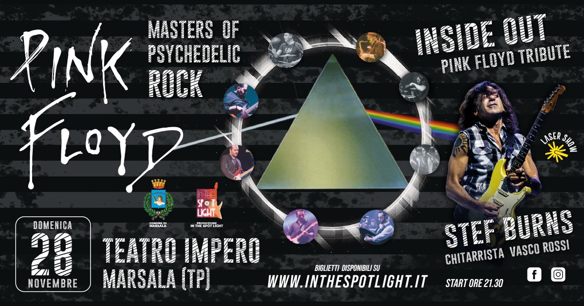 All’Impero la musica dei Pink Floyd rivive con Inside Out e Stef Burns, un grande laser show