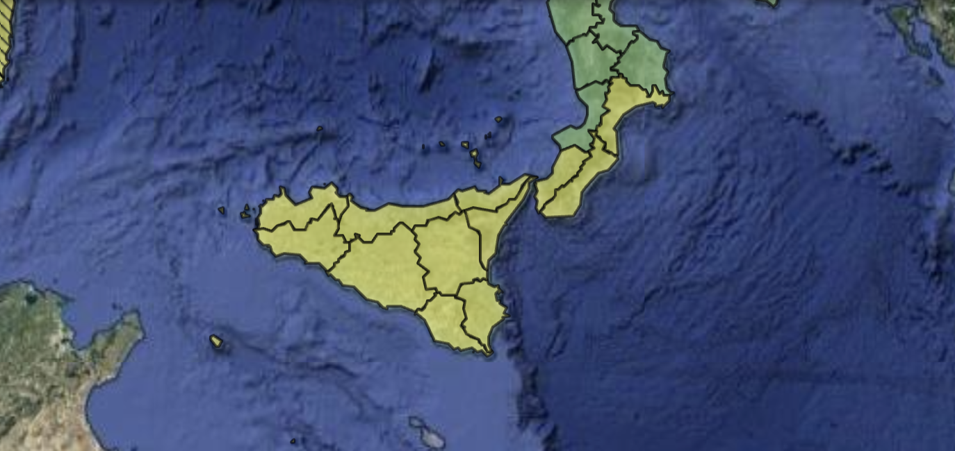 Meteo, la Protezione Civile dirama in Sicilia allerta gialla