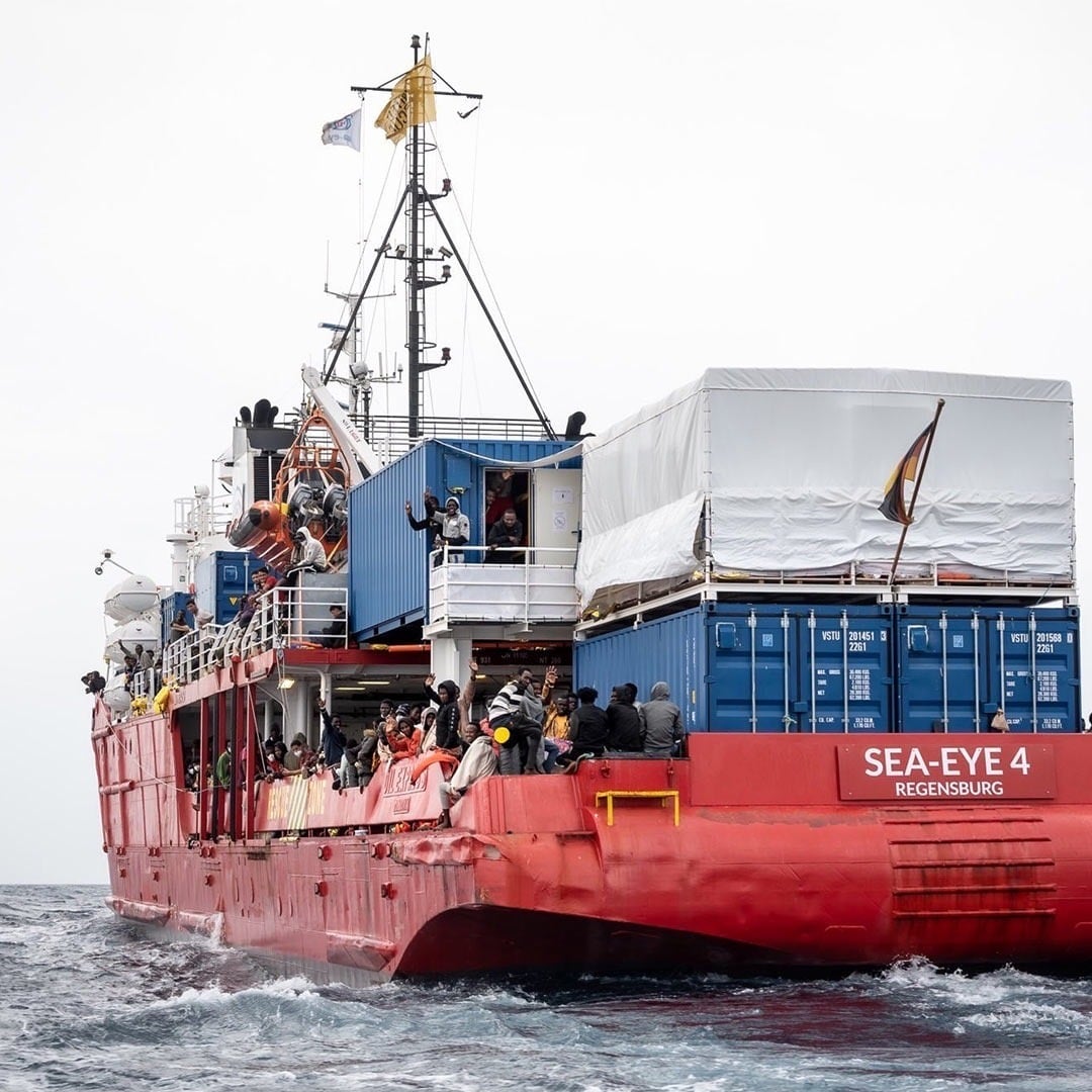 La Sea Eye 4 è arrivata al porto di Trapani