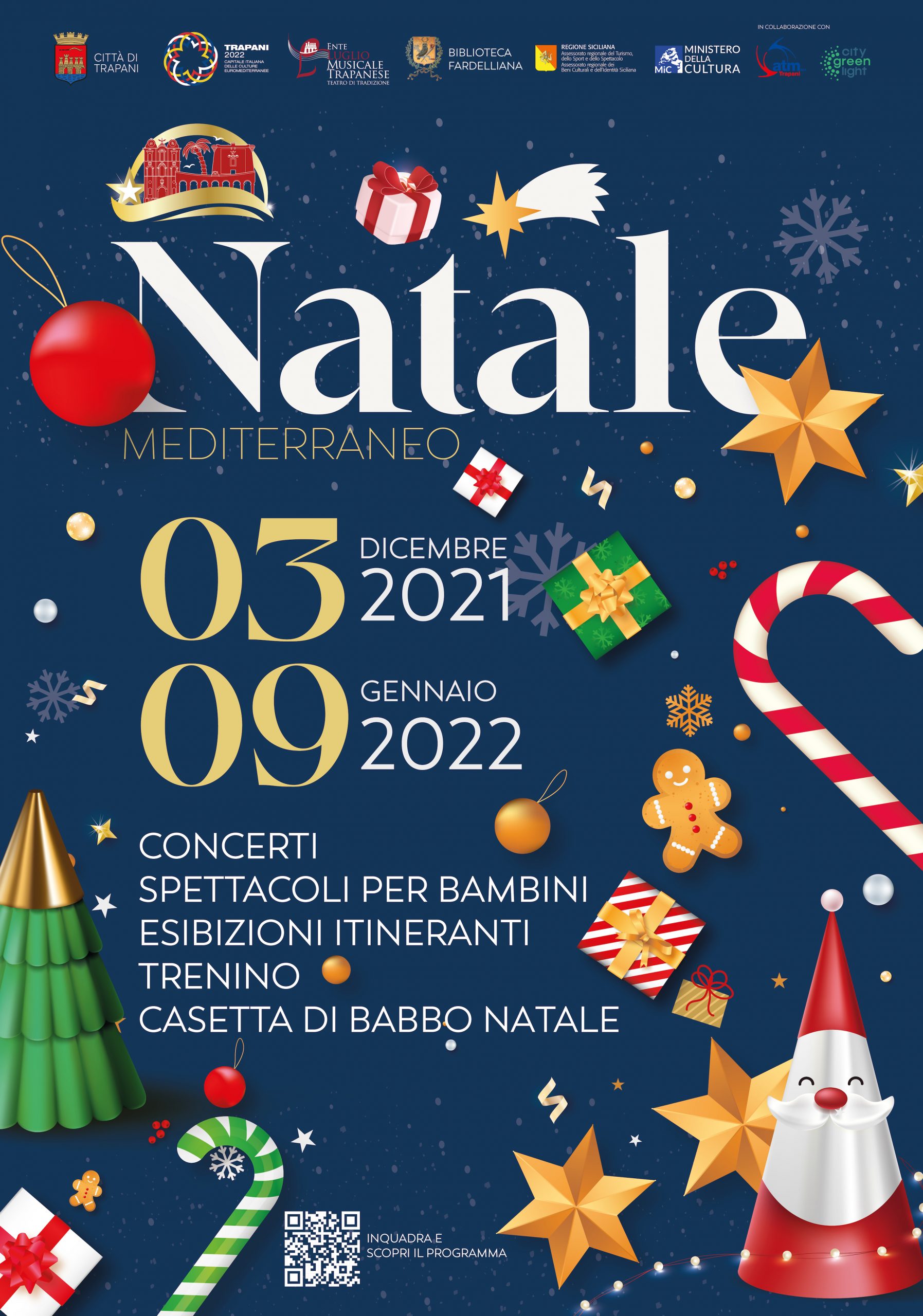 Natale Mediterraneo 2021, il programma delle iniziative a Trapani