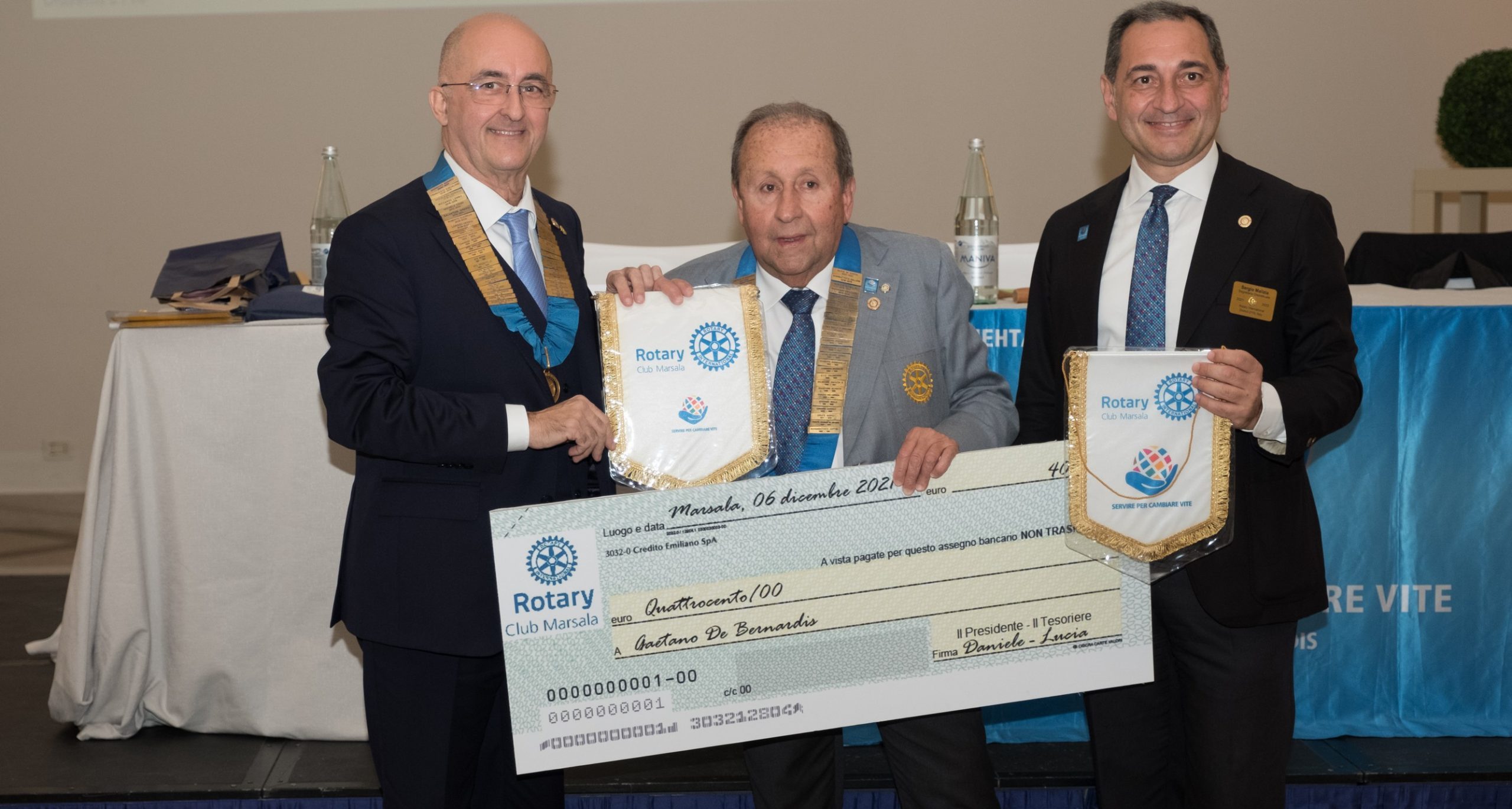 Rotary Marsala: visita del Governatore e nuovi soci