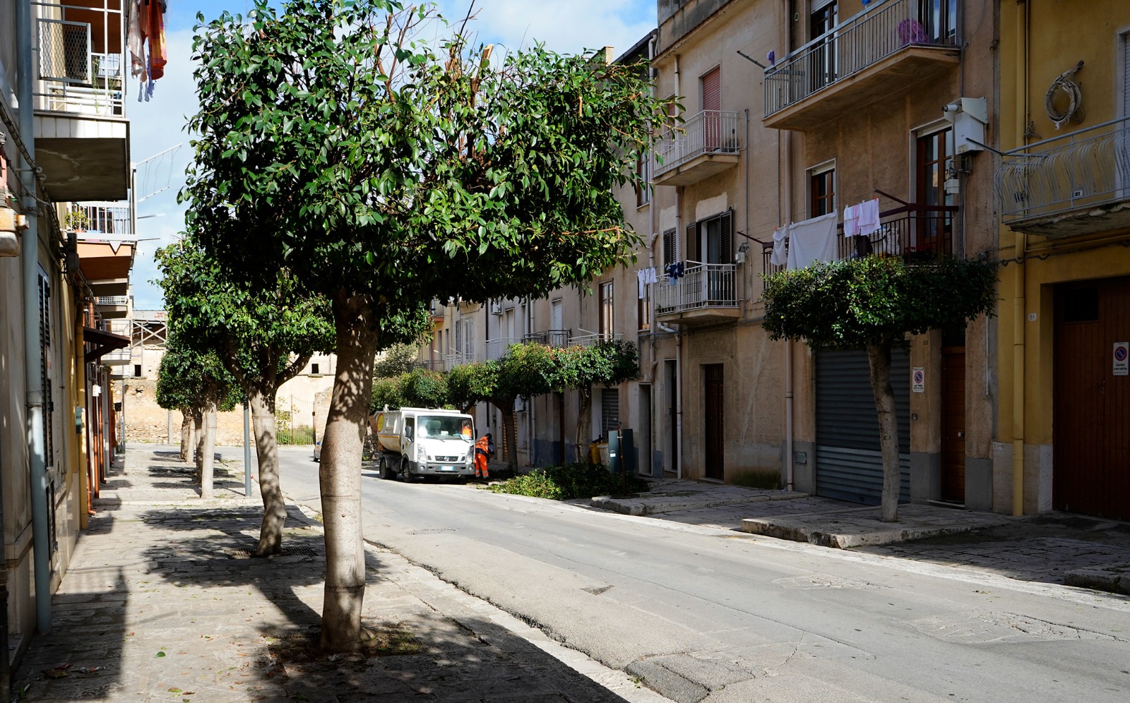 Alcamo: illuminazione in Piazza Renda e lavori al verde comunale