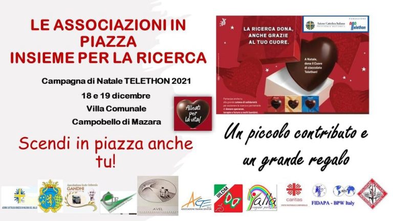 A Campobello le associazioni scendono in piazza per Telethon