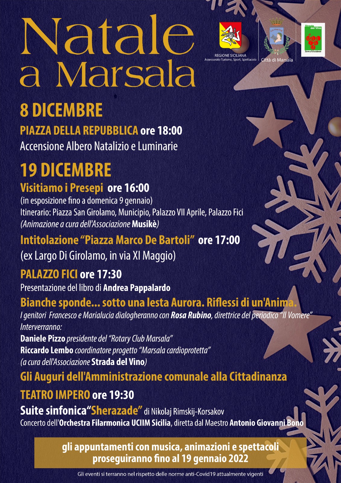 A Marsala al vie le iniziative di Natale, si accende l’Albero l’8 dicembre