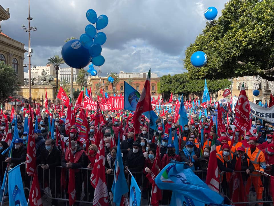 Sciopero generale, sei pullman dal trapanese a Palermo. Adesioni al 50% nel privato