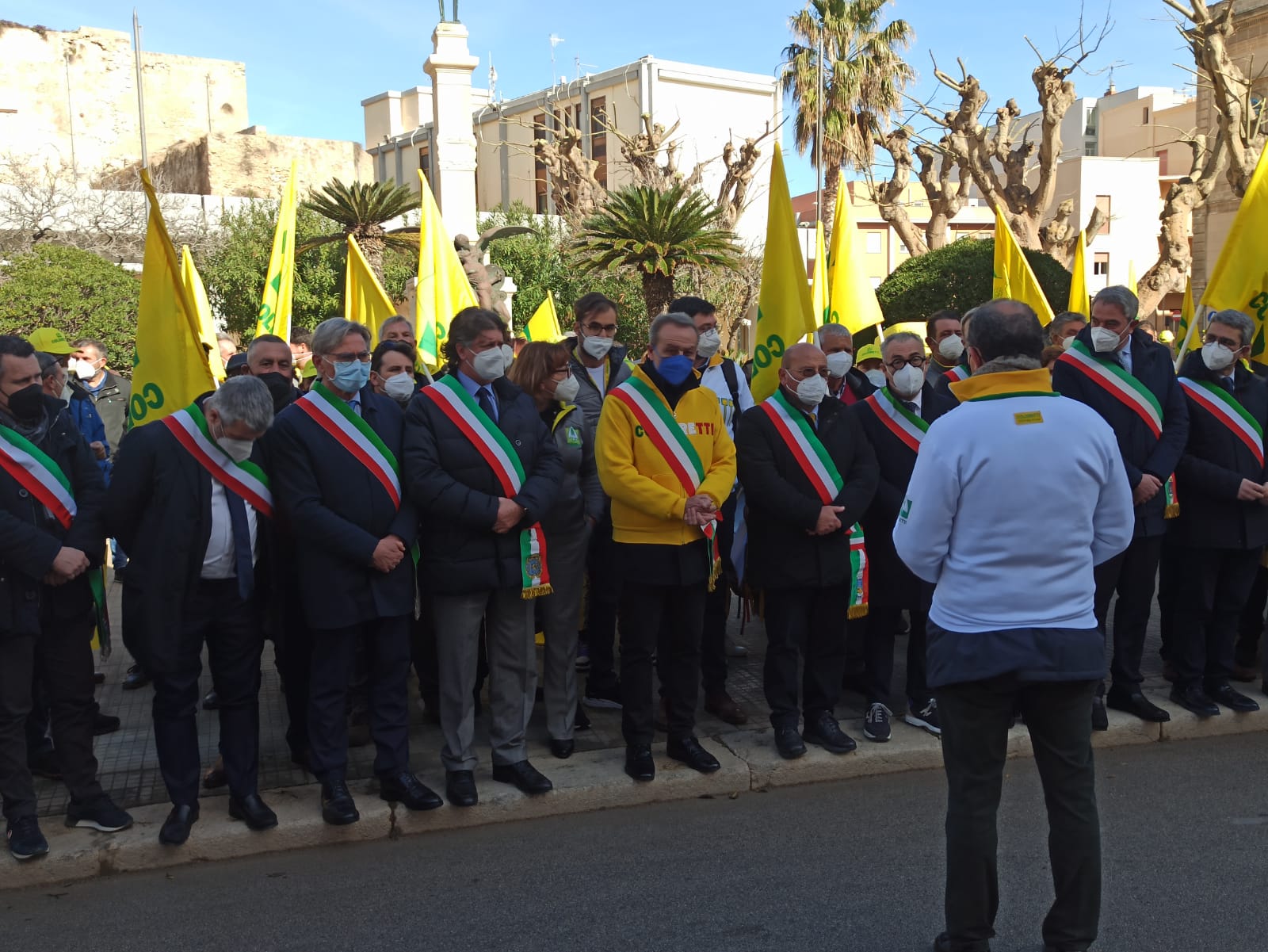 Trapani: agricoltori in piazza contro il caro bollette