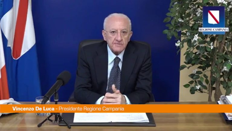 Covid, De Luca: “Campania verso la zona bianca”