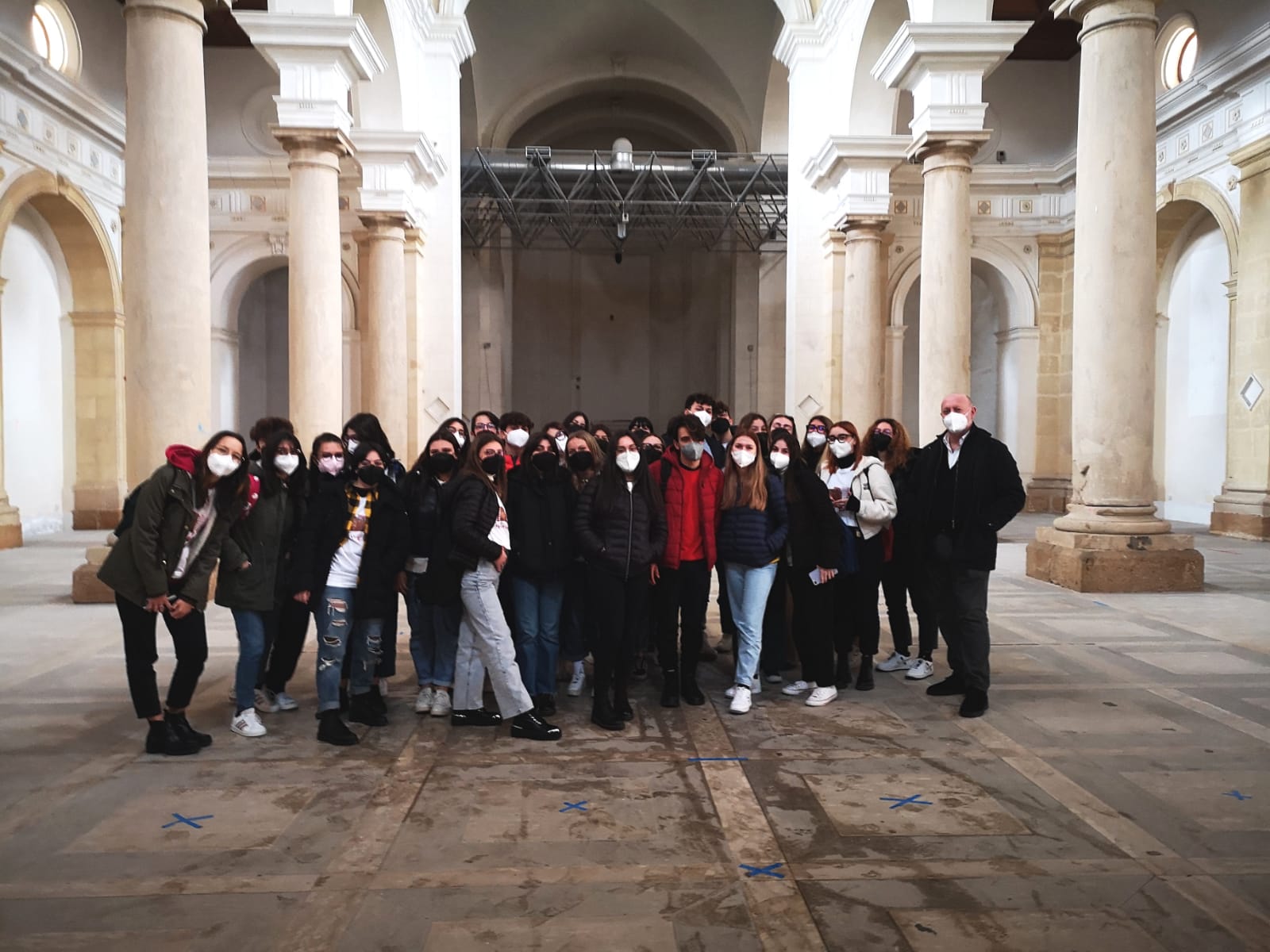 Monitoraggio del Museo degli Arazzi, studenti del Pascasino e del Garibaldi seguono i lavori