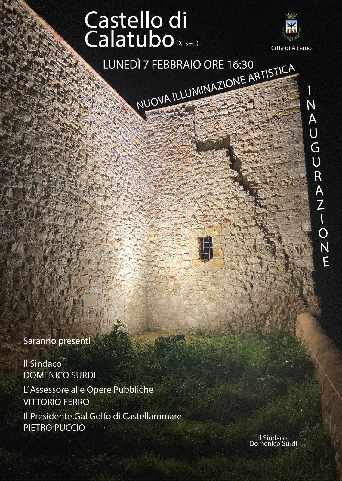 Alcamo: completati i primi lavori di restauro del Castello Calatubo