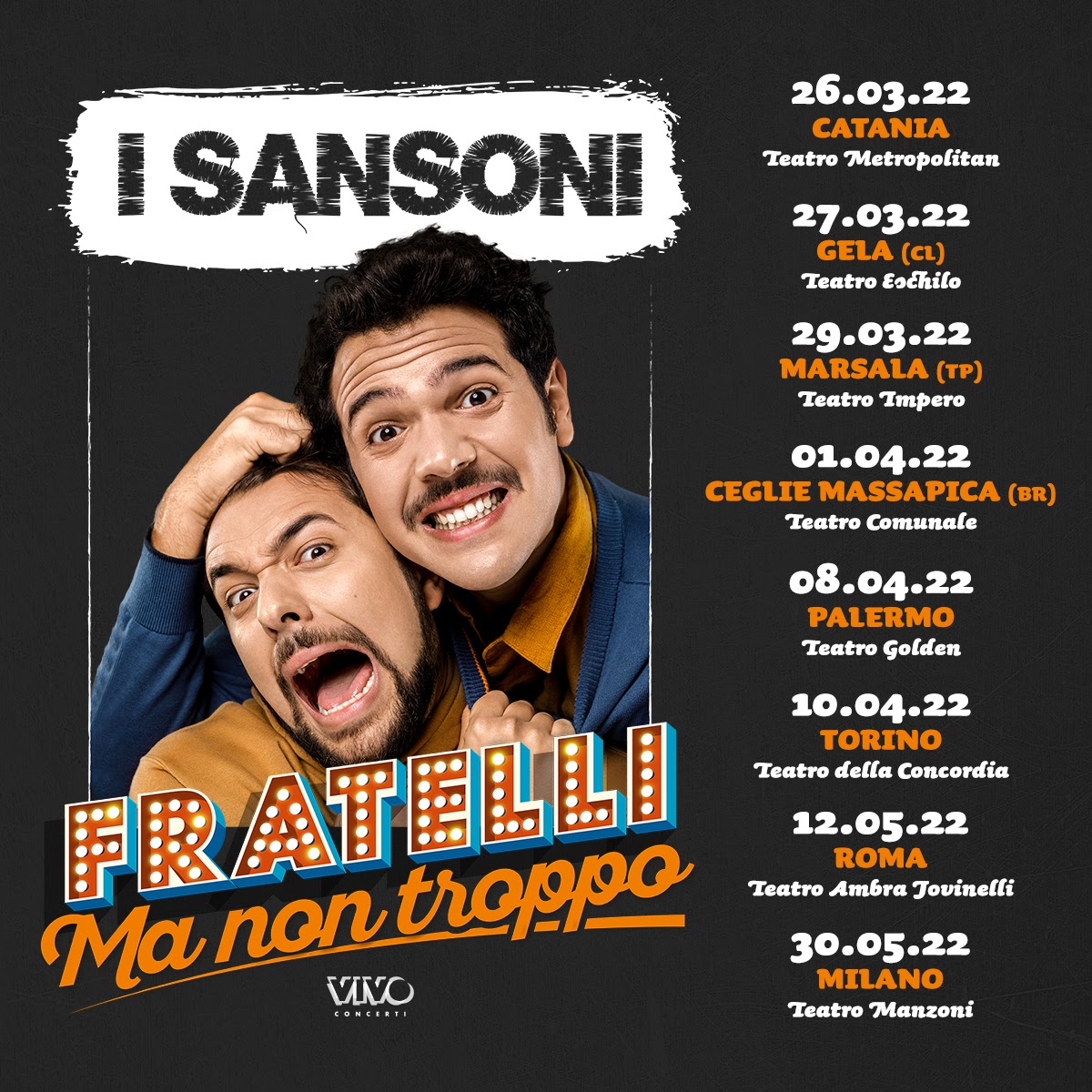 La comicità de “I Sansoni” a marzo all’Impero di Marsala