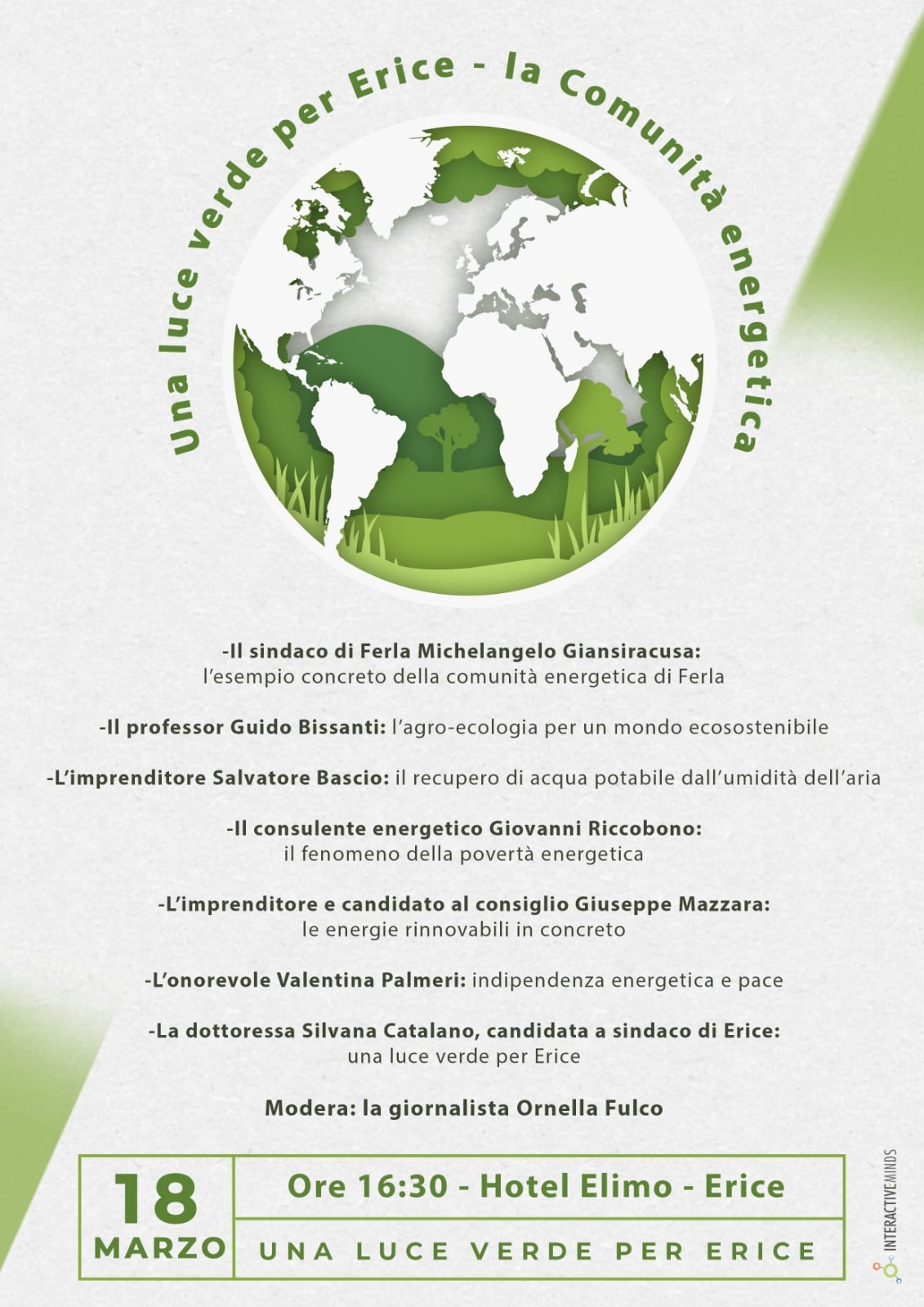 Comunali: “Una luce verde per Erice”, iniziativa della candidata sindaco Silvana Catalano