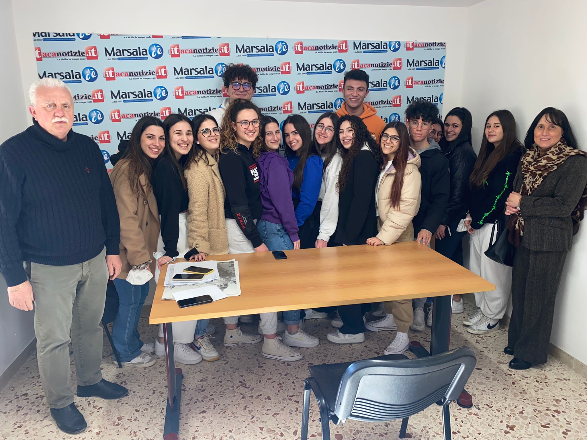 Gli studenti del Liceo Pascasino ospiti della nostra redazione