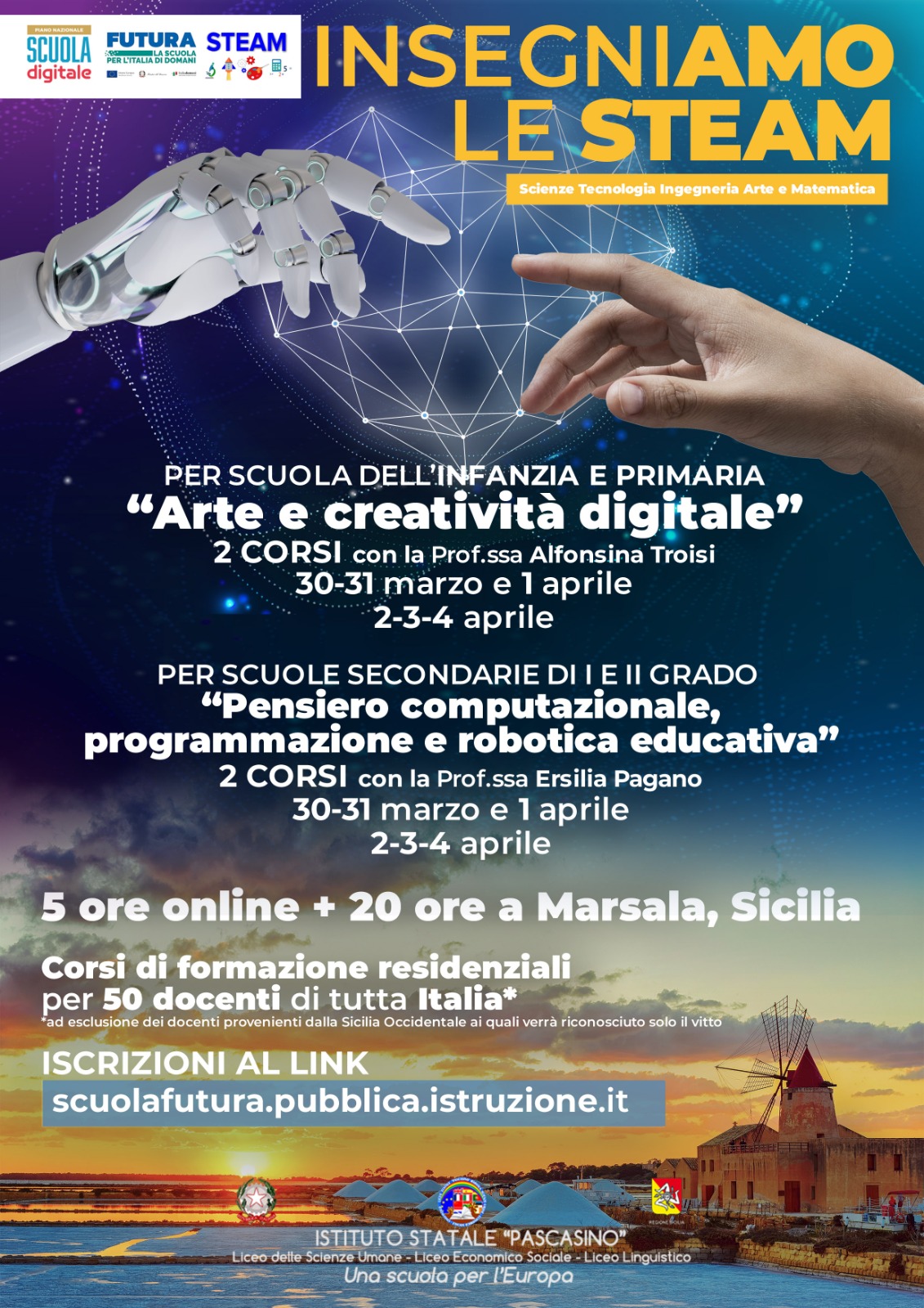 Corsi STEM di formazione docenti, al via oggi in Villa Favorita