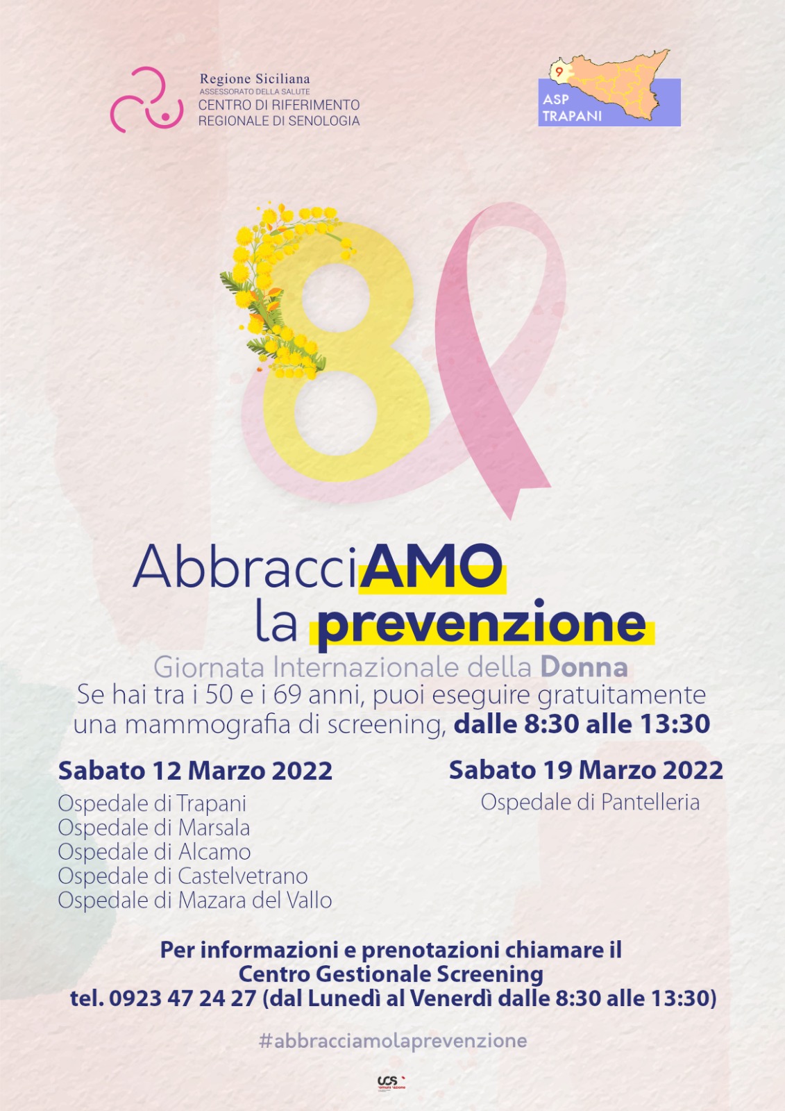 Asp: prevenzione gratuita del tumore al seno in tutti gli ospedali
