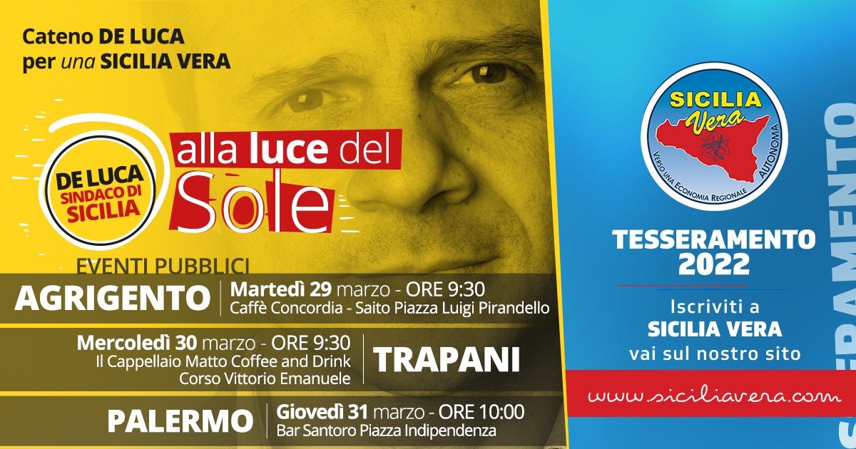 Regionali, Cateno De Luca in tour anche a Trapani