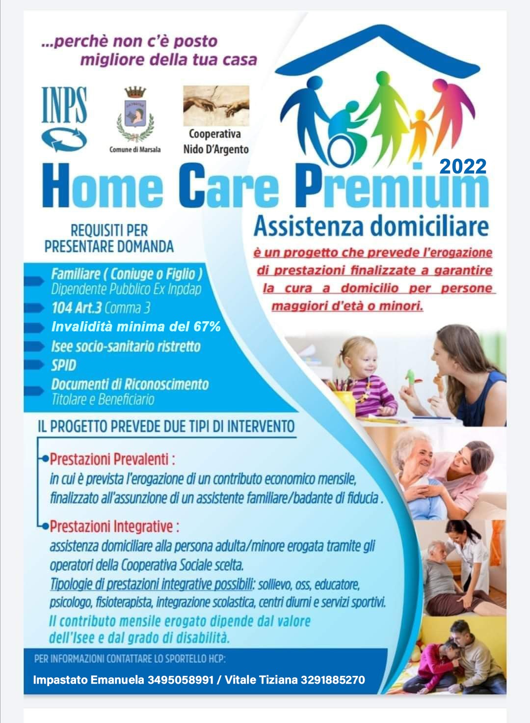 Marsala: si rinnova Home Care Premium, assistenza per familiari dipendenti pubblici