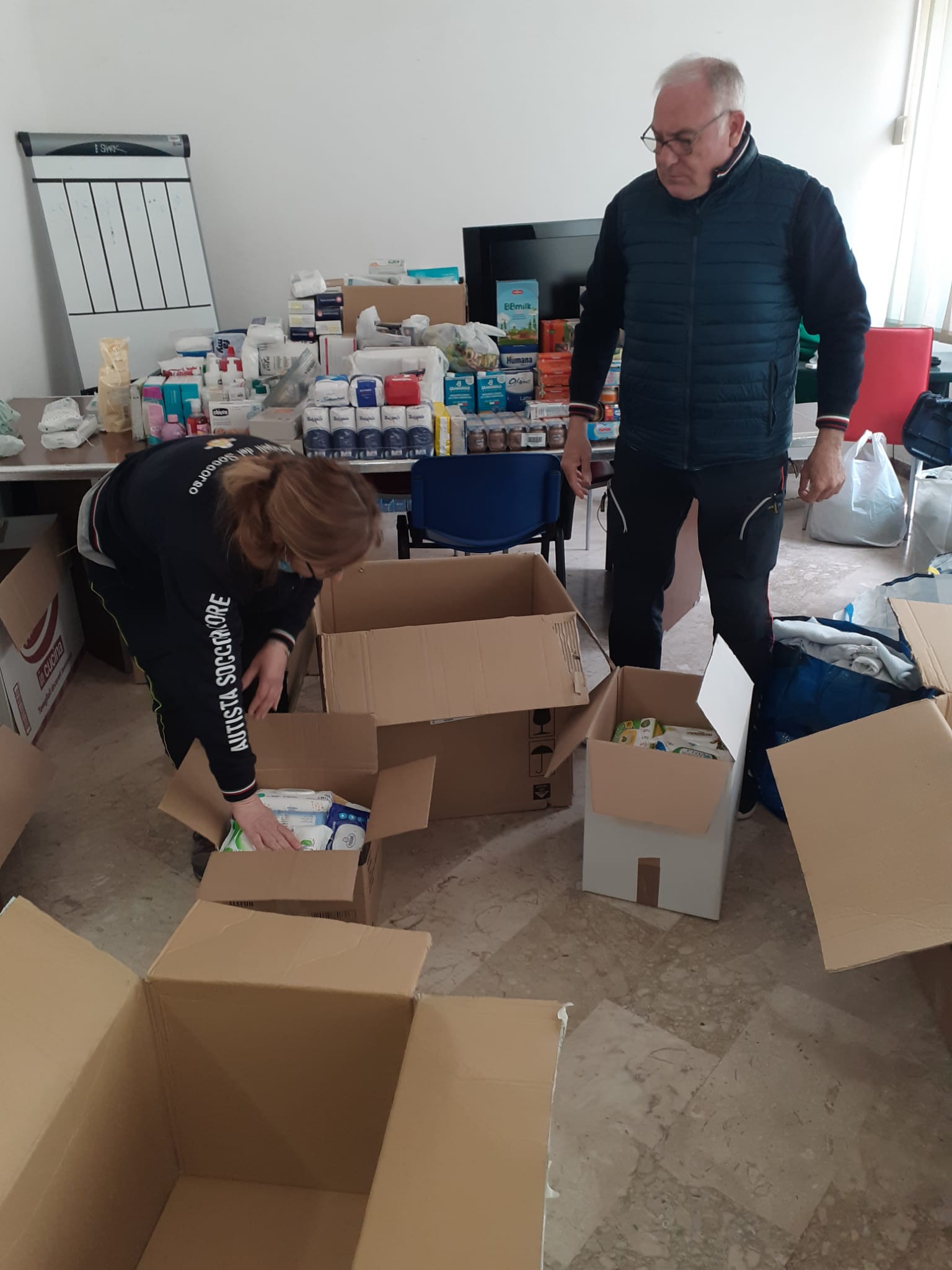 Da Erice parte la spedizione di prodotti per la popolazione ucraina