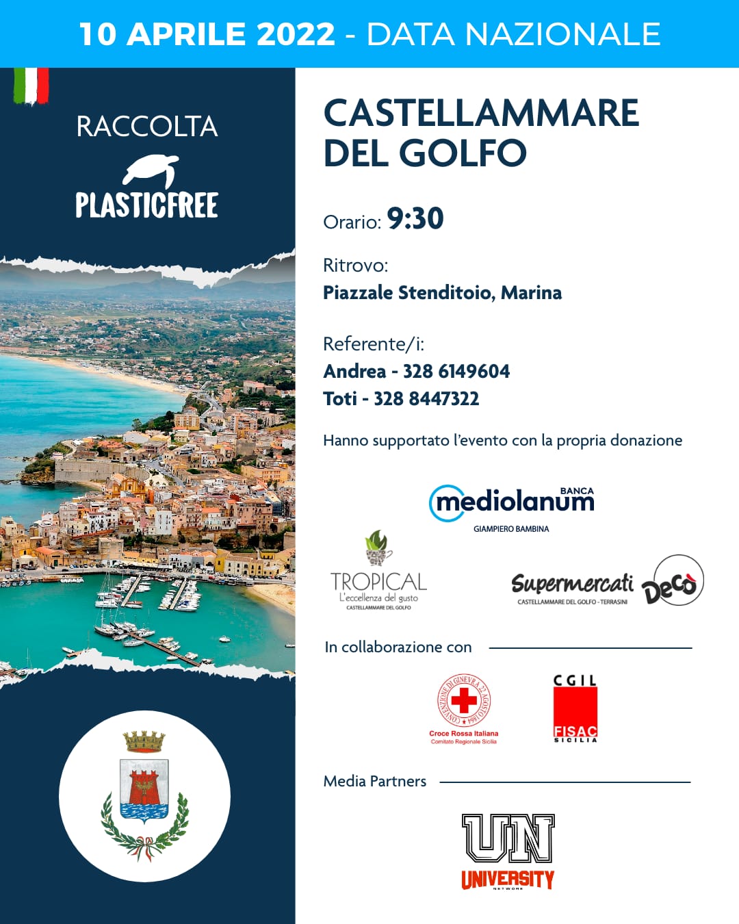 Plastic free: Castellammare aderisce alla raccolta il 10 aprile