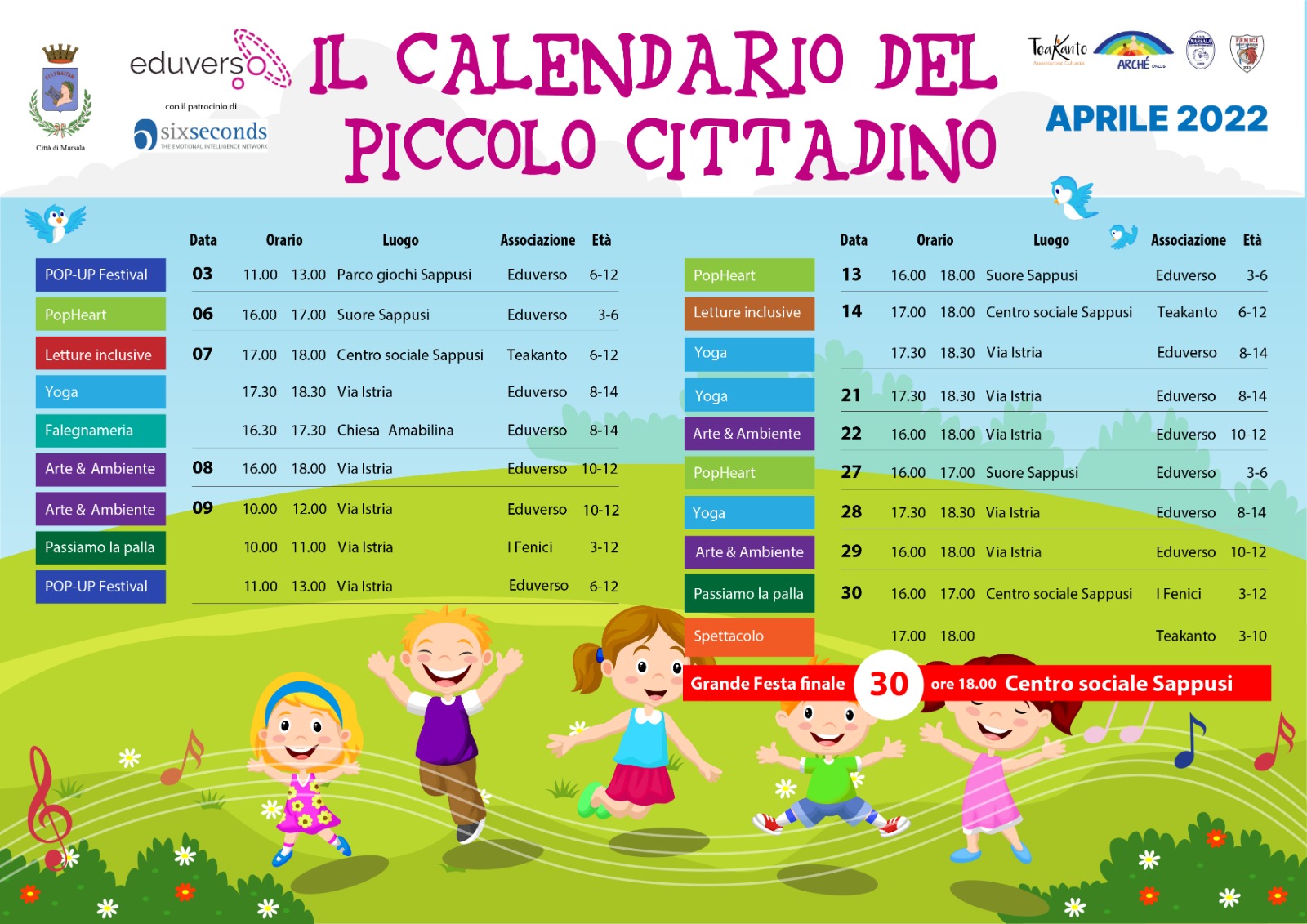 A Marsala prende il via “Il Calendario del Piccolo Cittadino”