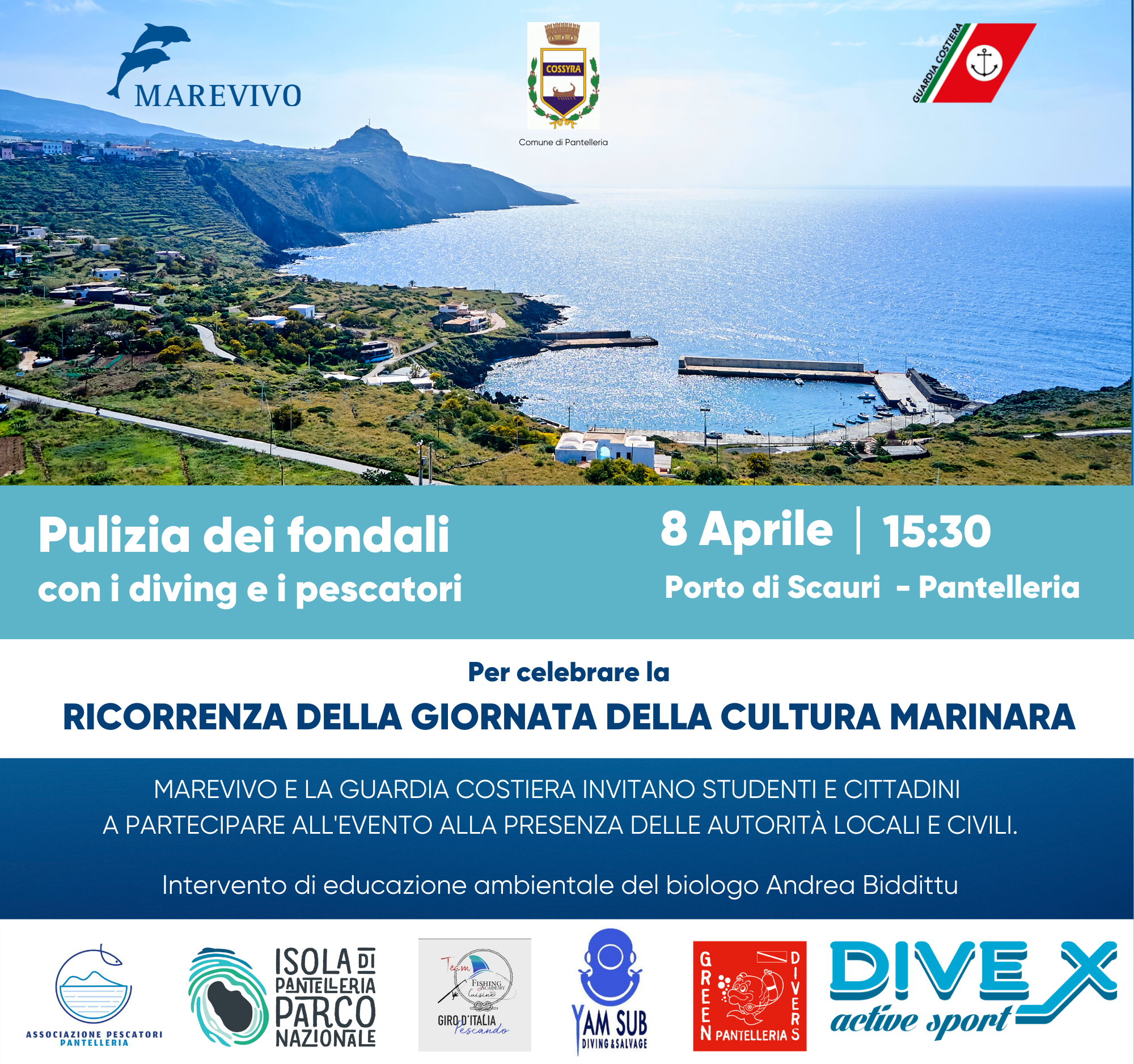 Alla Capitaneria di Porto di Pantelleria per ripulire i fondali di Scauri